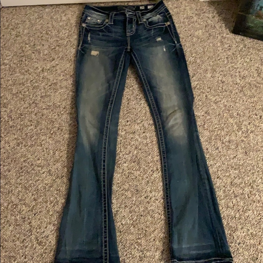 Worn miss me jeans